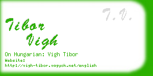 tibor vigh business card